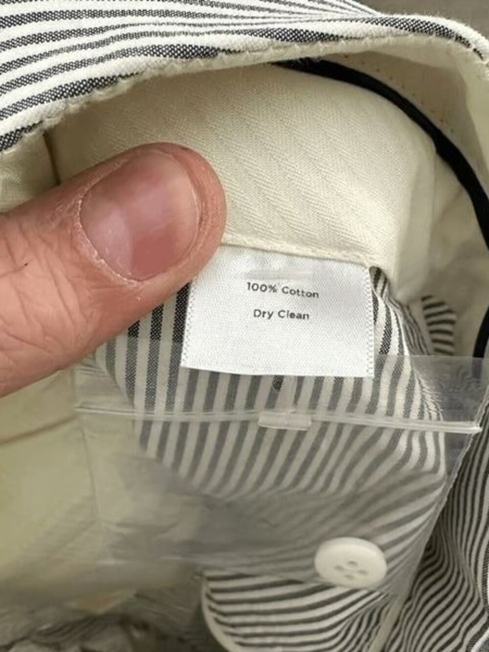 Talbots Womens White Gray Pinstripe Heritage Straight Leg Casual Pants Size 10 - Picture 6 of 7